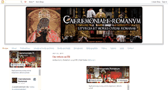 Desktop Screenshot of caeremonialeromanum.com
