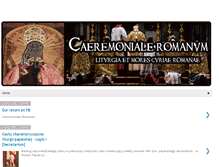 Tablet Screenshot of caeremonialeromanum.com